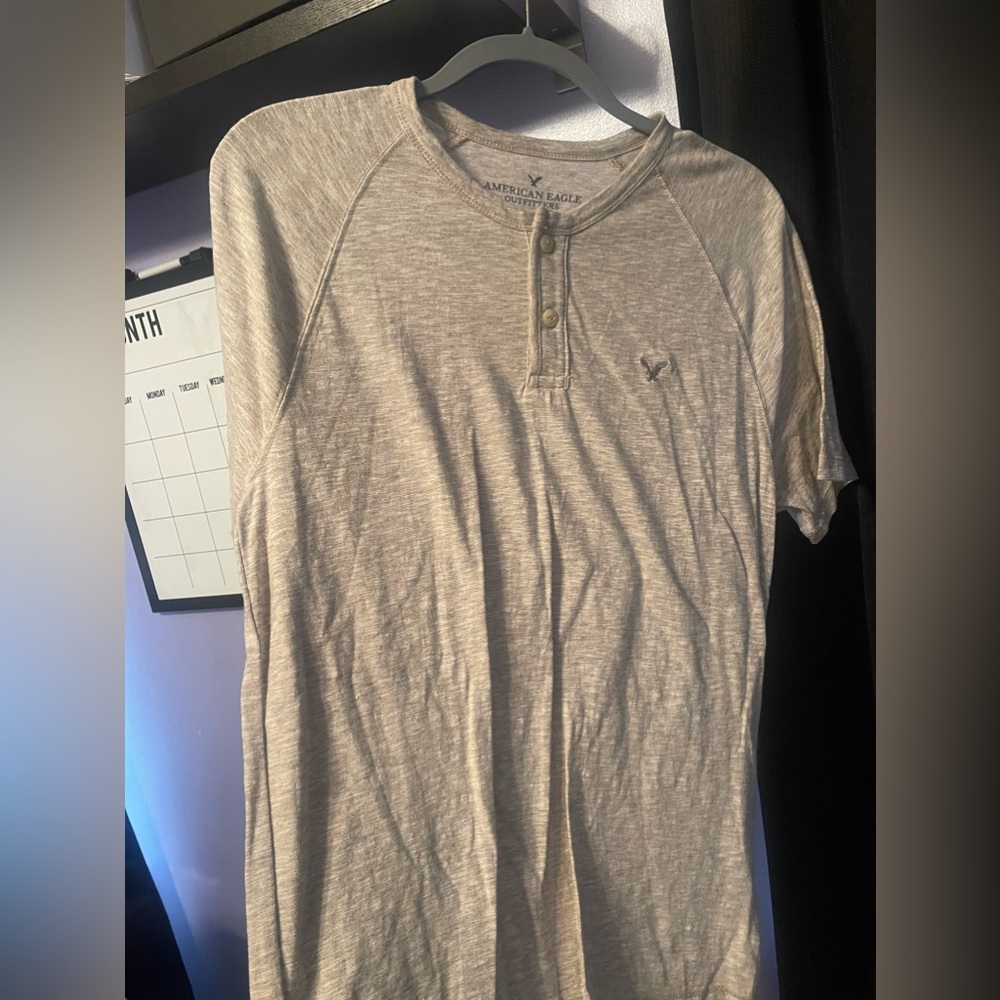 American Eagle henley tee